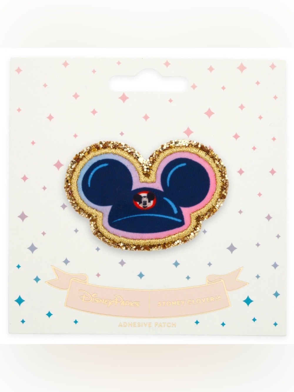 Disney Parks 2024 Stoney Clover Lane Mickey Mouse Ears Hat Adhesive Patch NEW